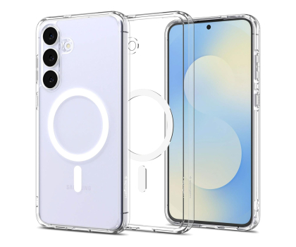 Etui / obudowa na smartfona Spigen Ultra Hybrid Mag MagsaFE Do Galaxy S25 FE Clear/White